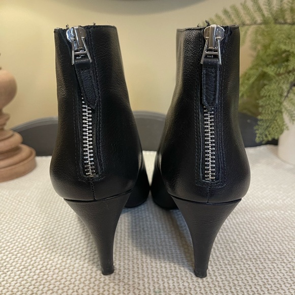 Zara Black Ankle Boots with Silver Accents - Picture 4 of 11